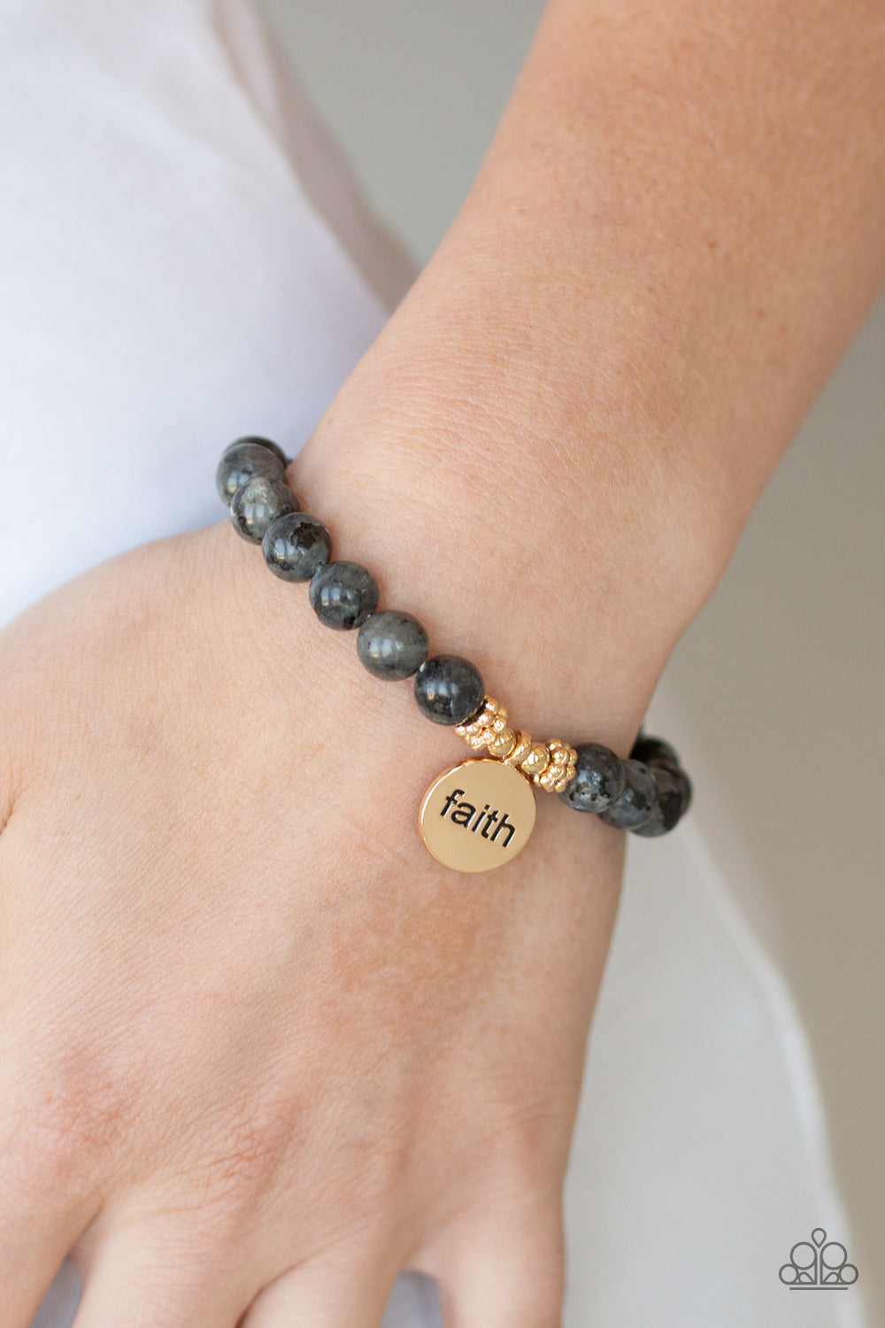 Paparazzi Accessories ✽ FAITH It, Till You Make It - Black Bracelet✽Flat Rate Ship $4.50✽