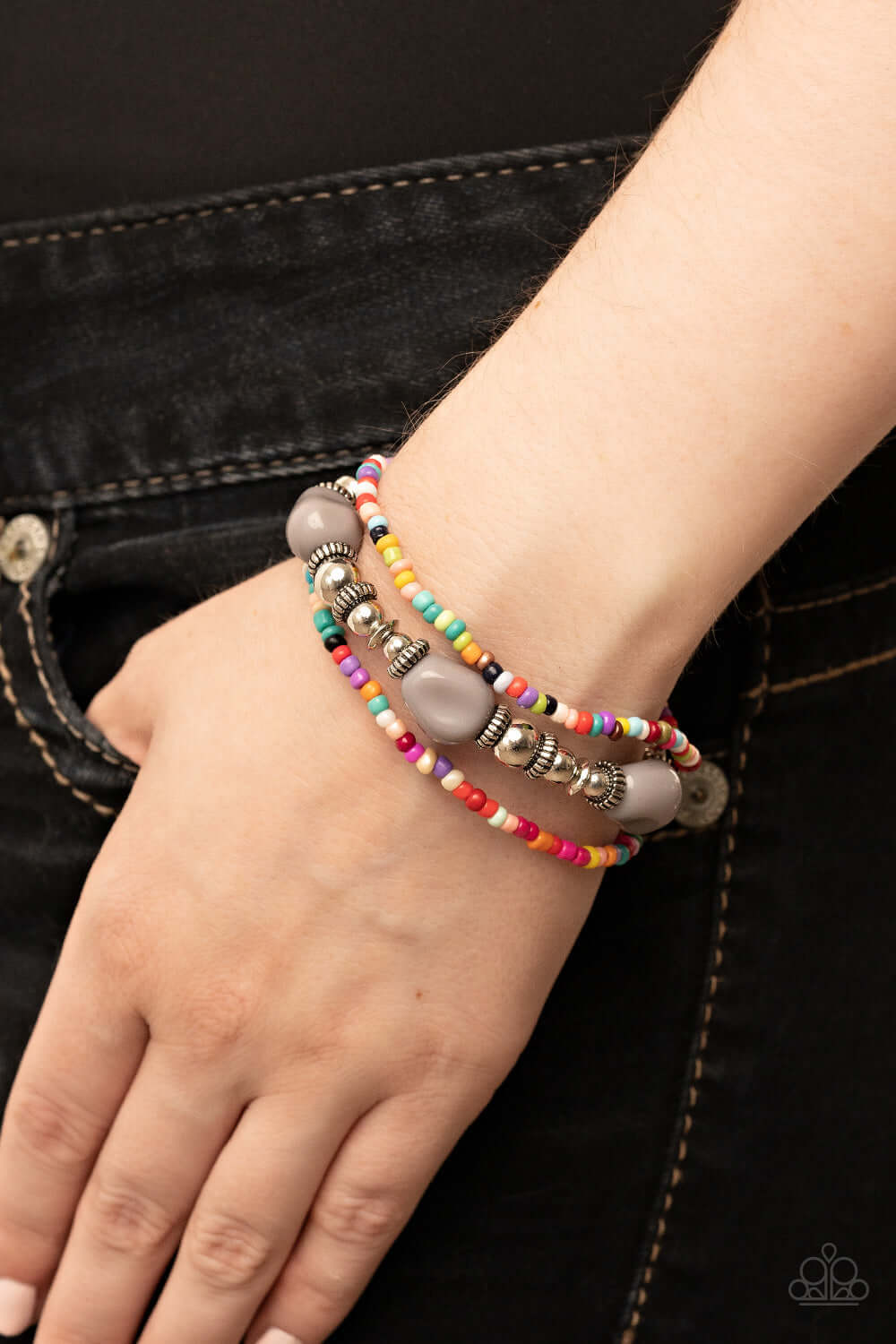 Paparazzi Accessories ❋Confidently Crafty - Silver Bracelet❋ Flat Rate Ship $4.50❋ - Image #2