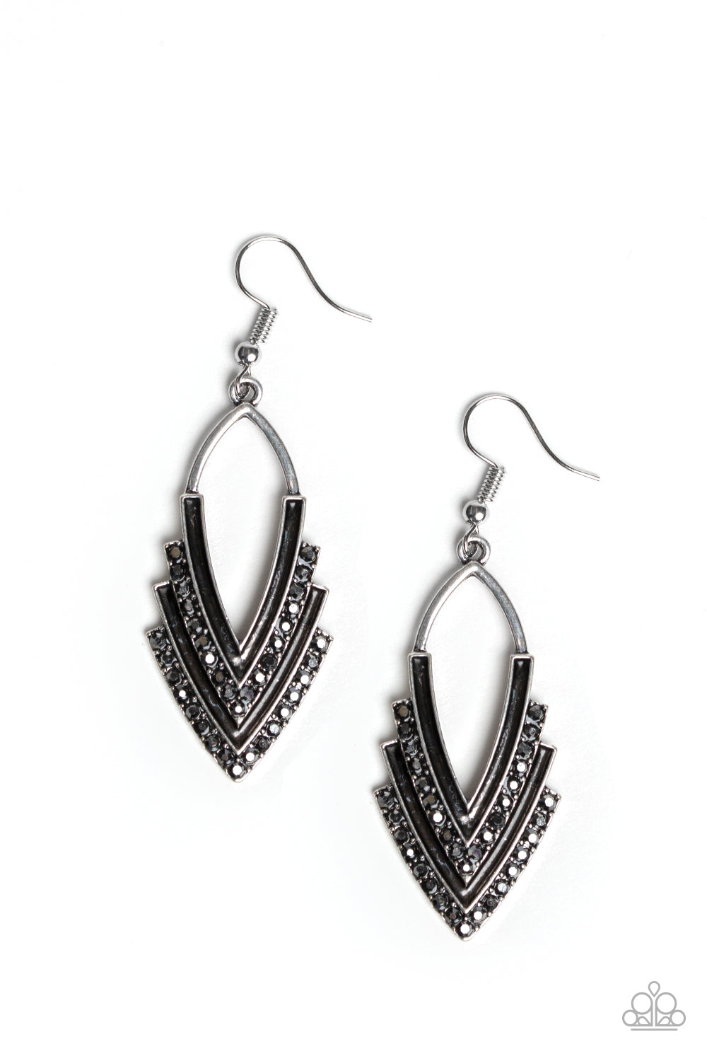 brought✽to✽you✽by✽blingflingbykat✽tour-de-force-silver-earrings✽paparazzi-accessories