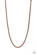 Load image into Gallery viewer, brought-to-you-by-blingflingbykat-go-down-fighting-copper-mens necklace-paparazzi-accessories-
