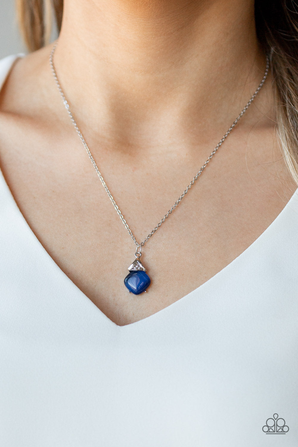 Paparazzi Accessories ✽ Romantic Razzle - Blue Necklace✽Flat Rate Ship $4.50✽