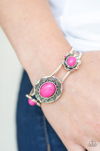 Paparazzi Accessories ✽ Desert Eden - Pink Bracelet✽Flat Rate Ship $4.50✽