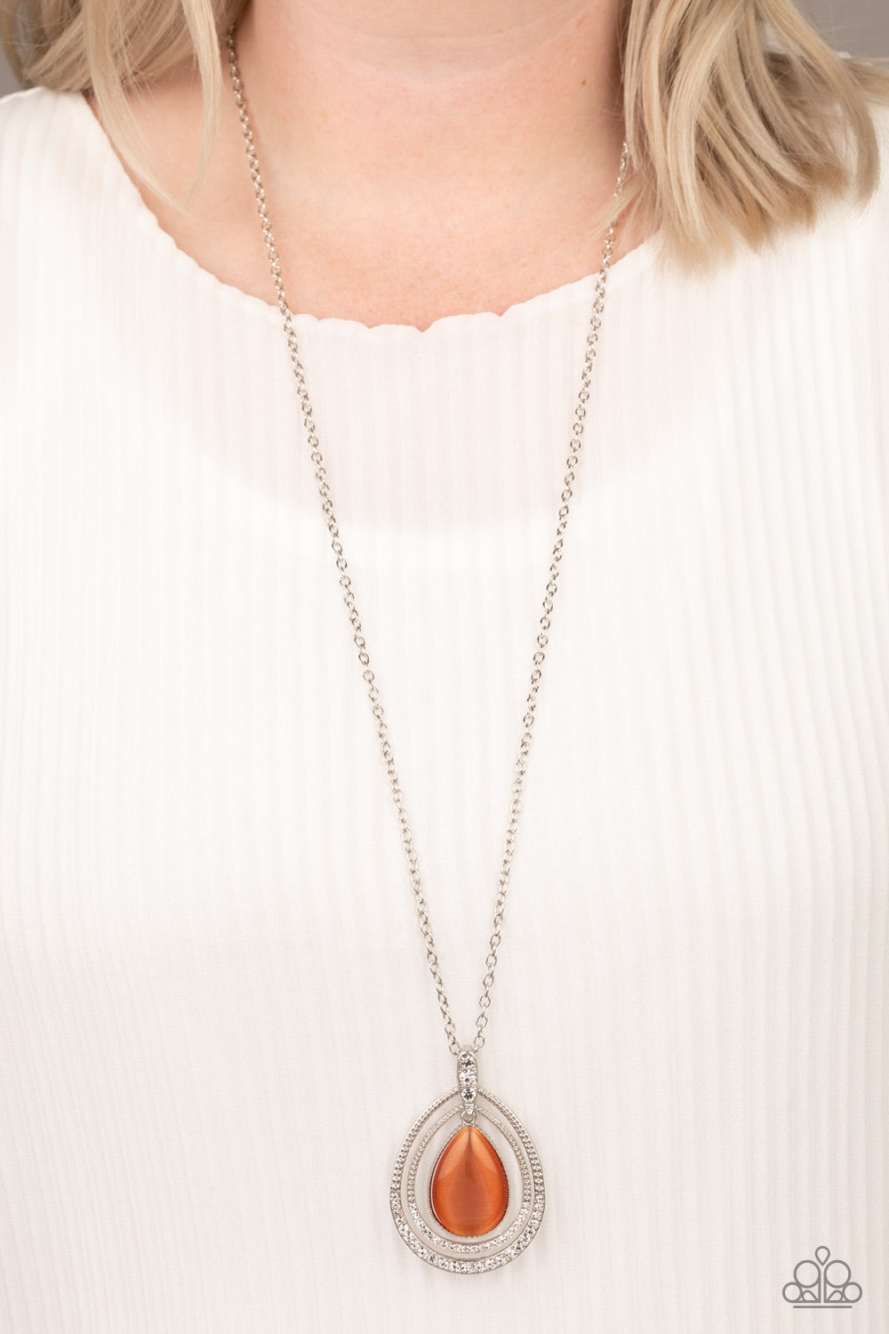 Paparazzi Accessories ✽ GLOW and Tell - Orange Necklace✽Flat Rate Ship $4.50✽