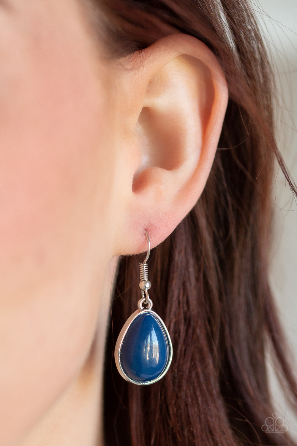 Paparazzi Accessories ✽ Shop Til You TEARDROP - Blue Necklace✽Flat Rate Ship $4.50✽