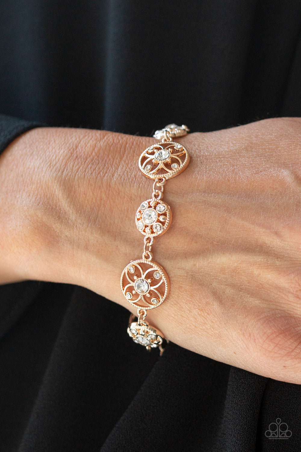 Paparazzi Accessories ✽ Flowery Fashion - Rose Gold Bracelet✽Flat Rate Ship $4.50✽