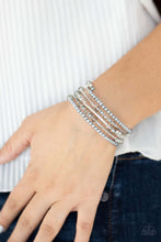 Load image into Gallery viewer, Paparazzi Accessories ✽ Head-Turning Twinkle - Silver Bracelet✽Flat Rate Ship $4.50✽ - Image #2
