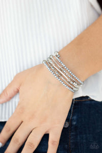 Paparazzi Accessories ✽ Head-Turning Twinkle - Silver Bracelet✽Flat Rate Ship $4.50✽ - Image #2