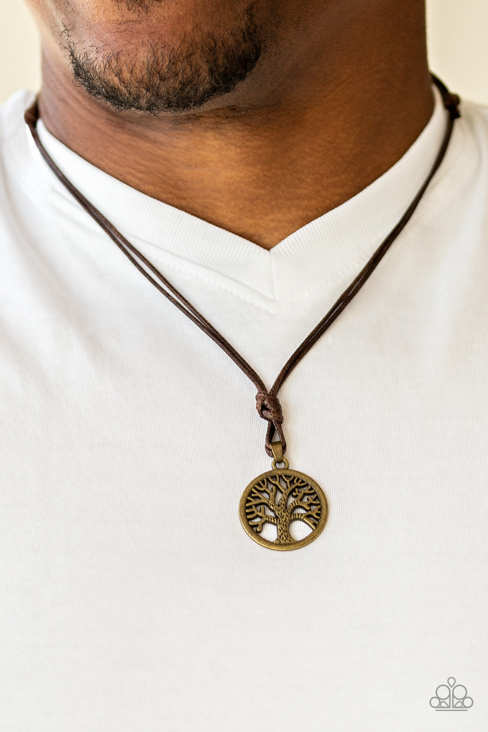Paparazzi Accessories ✽ Rural Roots - Brass Mens Necklace✽Flat Rate Ship $4.50✽