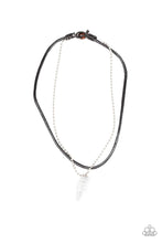 Load image into Gallery viewer, brought-to-you-by-blingflingbykat-arrowhead-anvil-silver-mens necklace-paparazzi-accessories-
