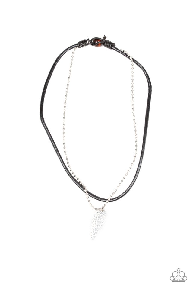 brought-to-you-by-blingflingbykat-arrowhead-anvil-silver-mens necklace-paparazzi-accessories-