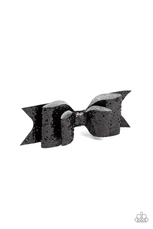 brought✽to✽you✽by✽blingflingbykat✽put-a-bow-on-it-black-hair clip✽paparazzi-accessories