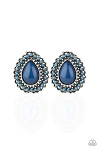 brought✽to✽you✽by✽blingflingbykat✽beaded-blast-blue-post earrings✽paparazzi-accessories