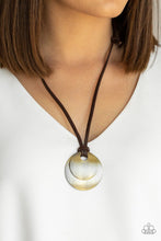 Load image into Gallery viewer, Paparazzi Accessories ❋Clean Slate - Brass Mens Necklace❋ Flat Rate Ship $4.50❋
