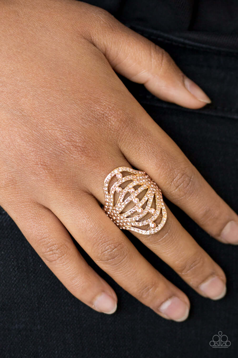 Paparazzi Accessories ✽ Stratospheric - Gold Ring✽Flat Rate Ship $4.50✽ - Image #2