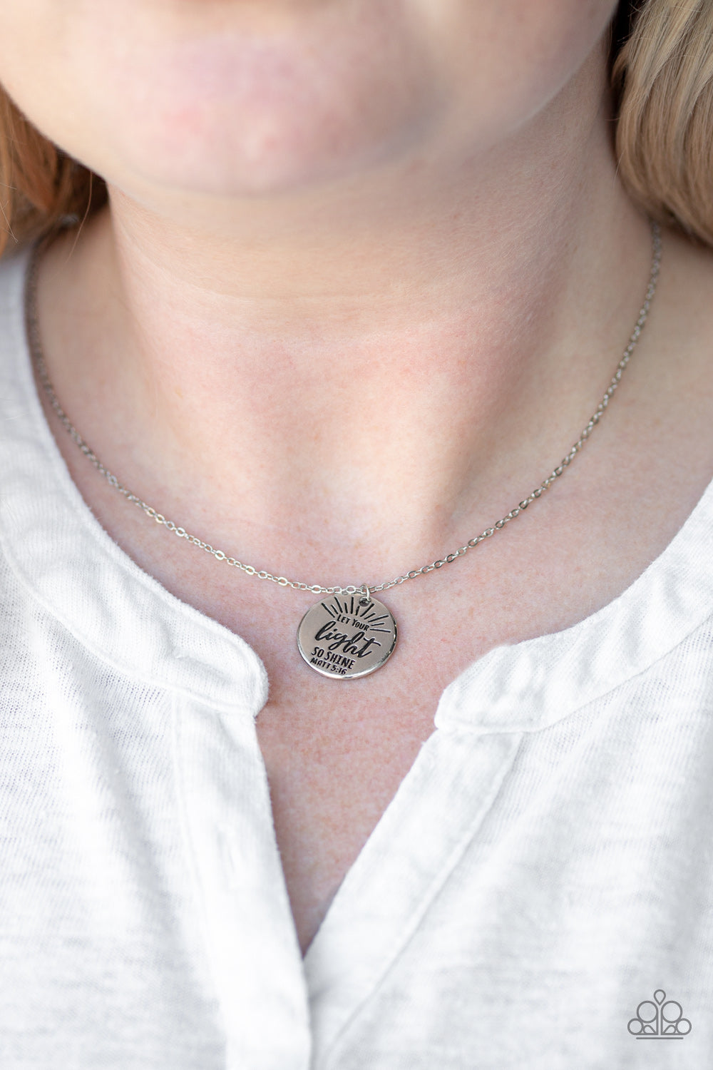 Paparazzi Accessories ✽ Let Your Light So Shine - Silver Necklace✽Flat Rate Ship $4.50✽