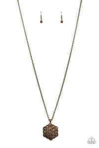 Paparazzi Accessories ✽ East Coast Elixir - Brass Necklace ✽ Flat Rate Ship $4.50✽