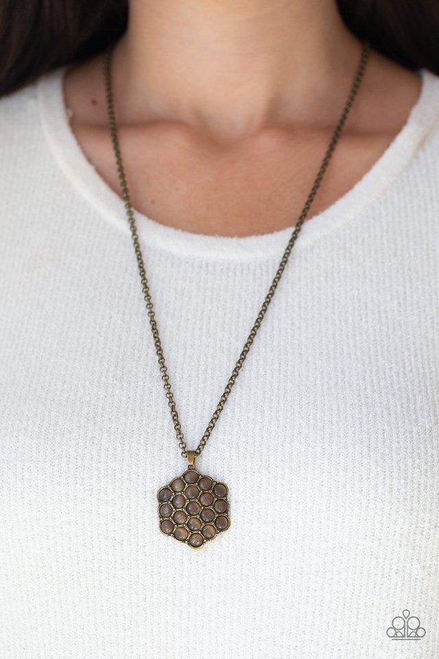 Paparazzi Accessories ✽ East Coast Elixir - Brass Necklace ✽ Flat Rate Ship $4.50✽