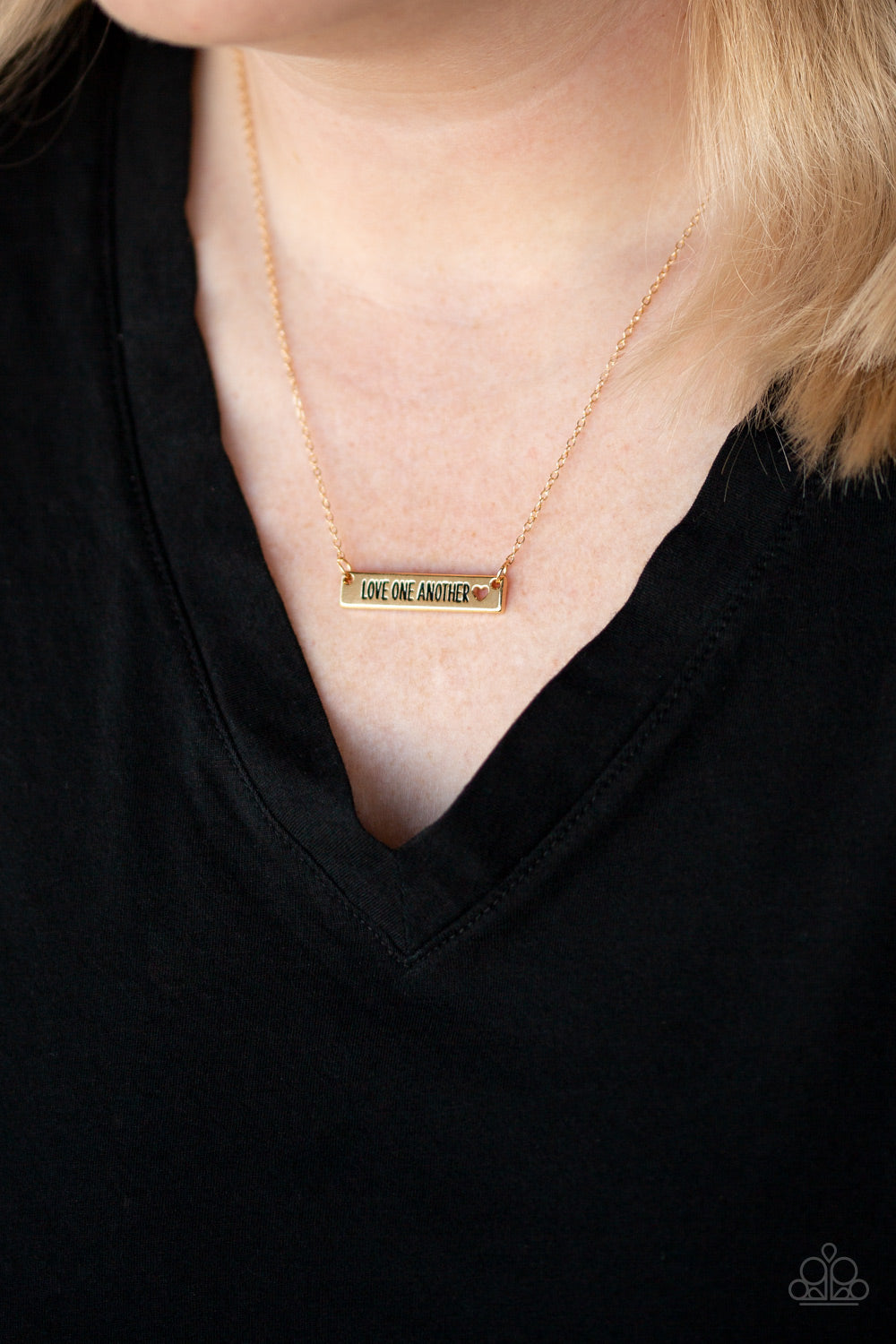 Paparazzi Accessories ✽ Love One Another - Gold Necklace✽Flat Rate Ship $4.50✽