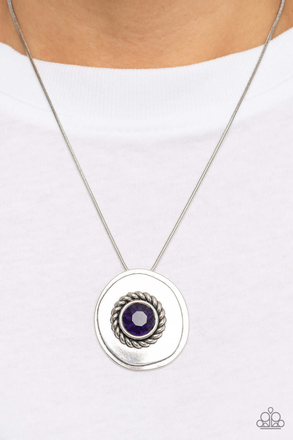 Paparazzi Accessories ❋Make Me a MEDALLION-aire - Purple Necklace❋ Flat Rate Ship $4.50❋ - Image #2