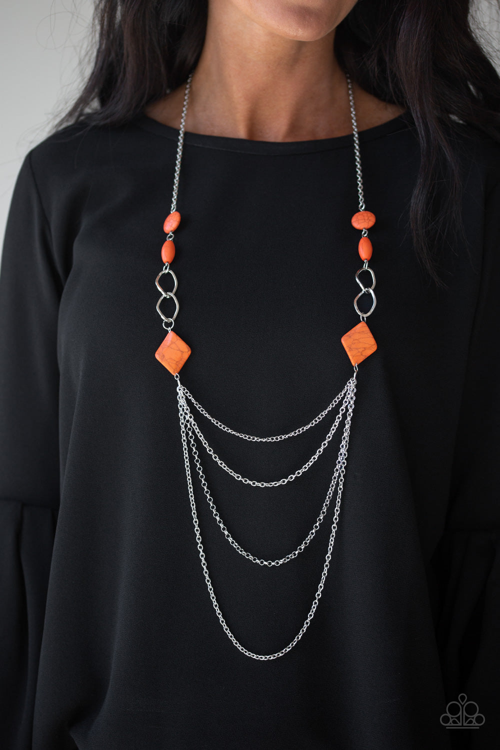 Paparazzi Accessories ✽ Desert Dawn - Orange Necklace✽Flat Rate Ship $4.50✽