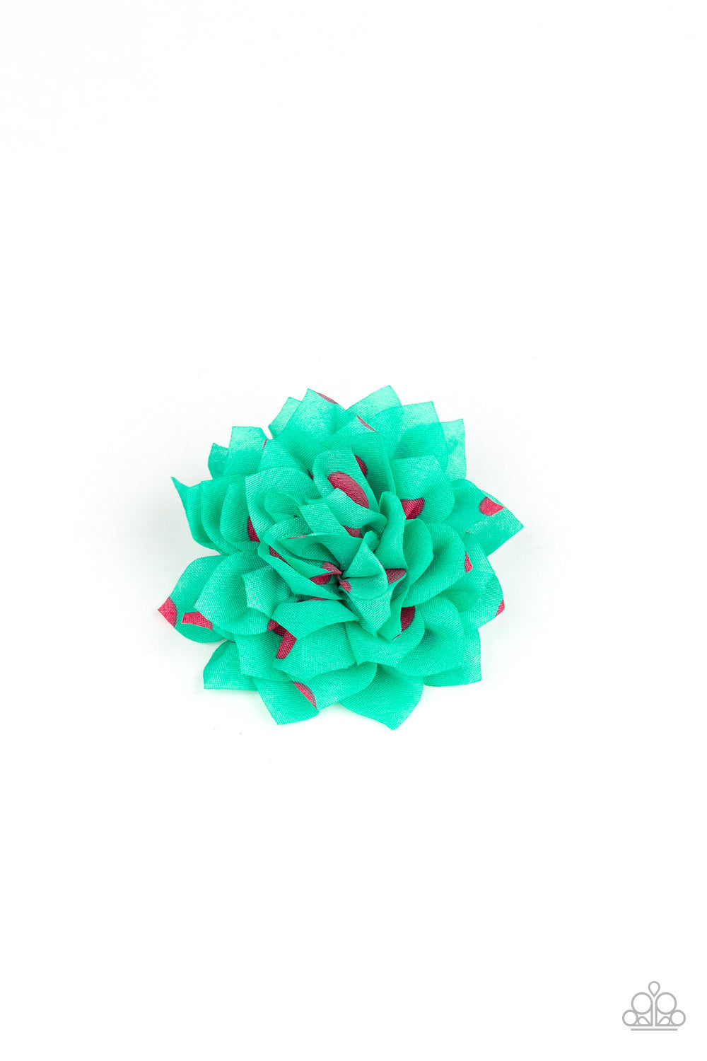 brought-to-you-by-blingflingbykat-polka-perfection-green-hair clip-paparazzi-accessories-