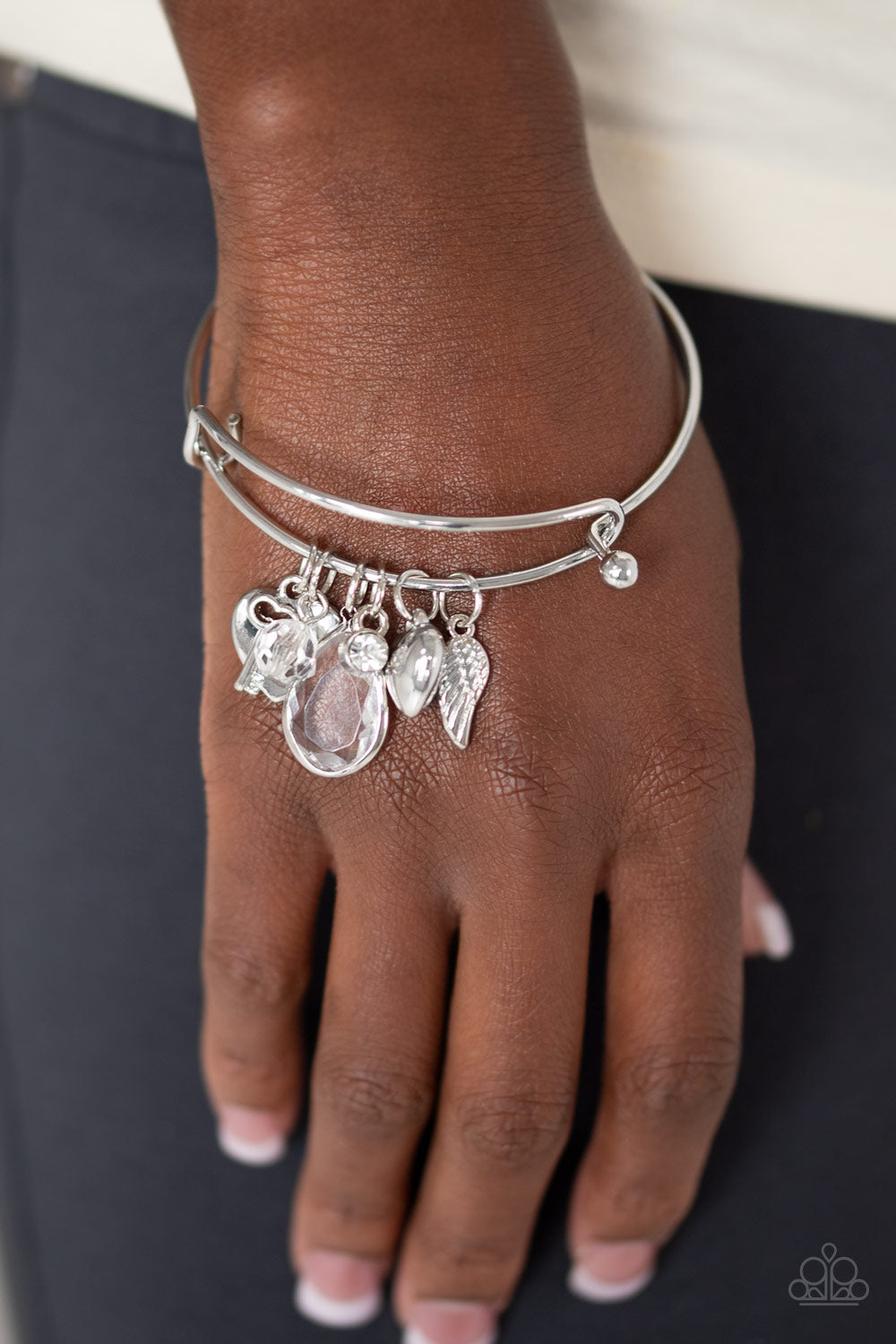 Paparazzi Accessories ✽ Heart of BOLD - White Bracelet✽Flat Rate Ship $4.50✽ - Blingflingbykat 
