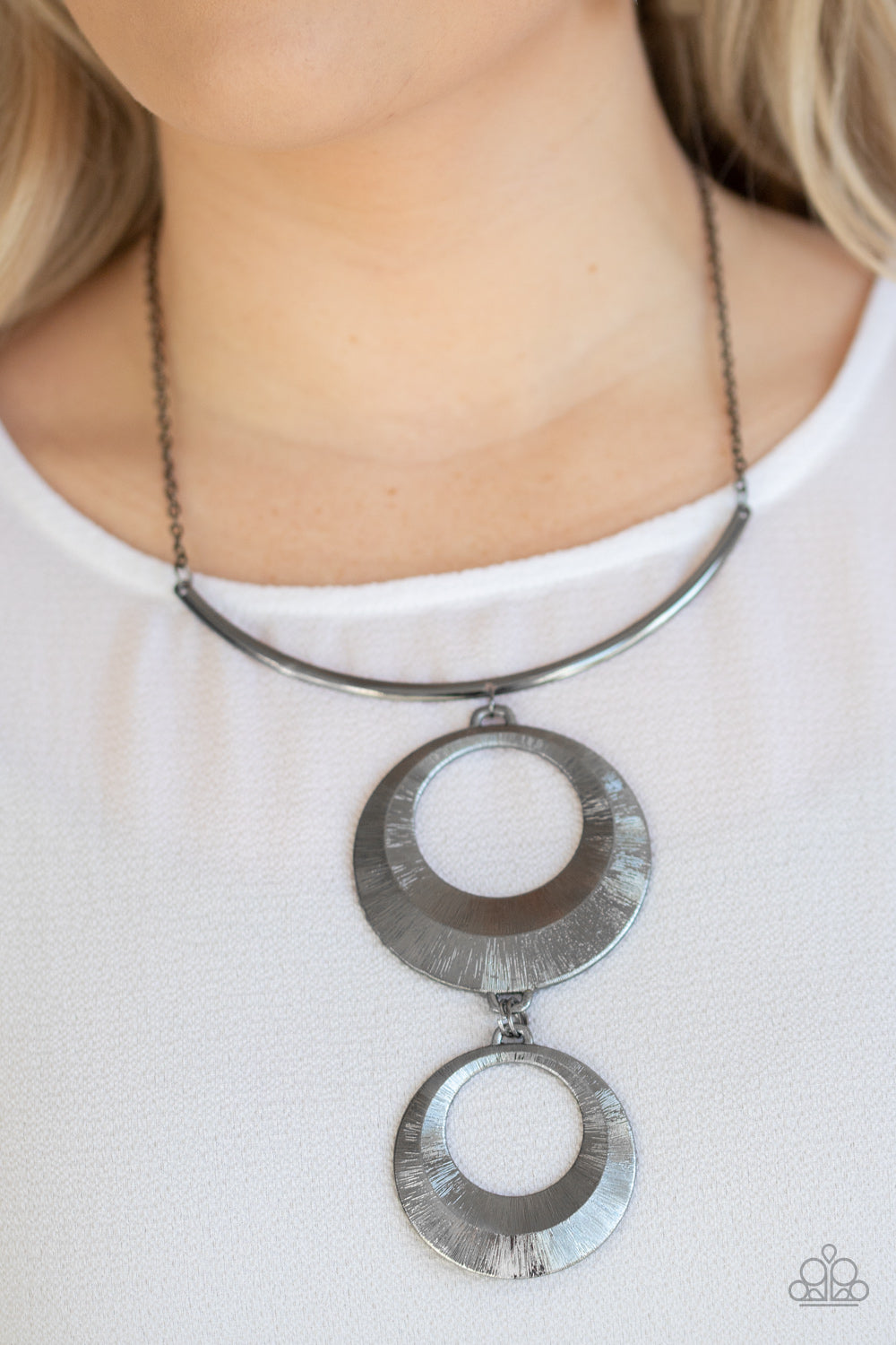 Paparazzi Accessories ✽ Egyptian Eclipse - Black Necklace✽Flat Rate Ship $4.50✽