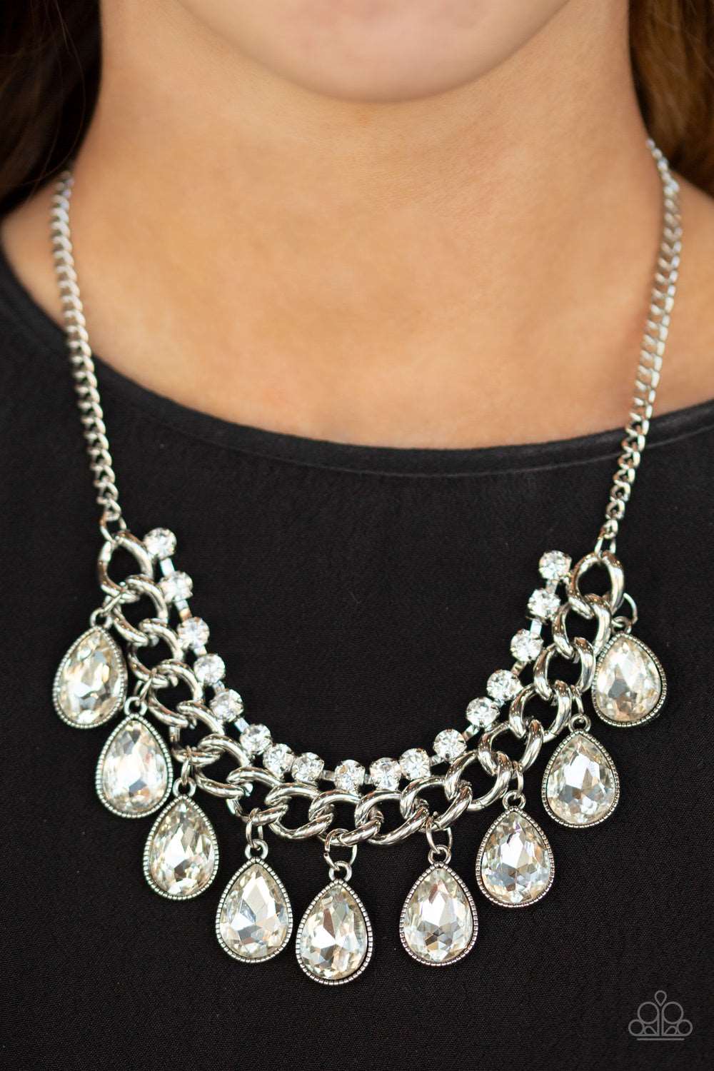 Paparazzi Accessories ✽ All Toget-HEIR Now - White Necklace✽Flat Rate Ship $4.50✽
