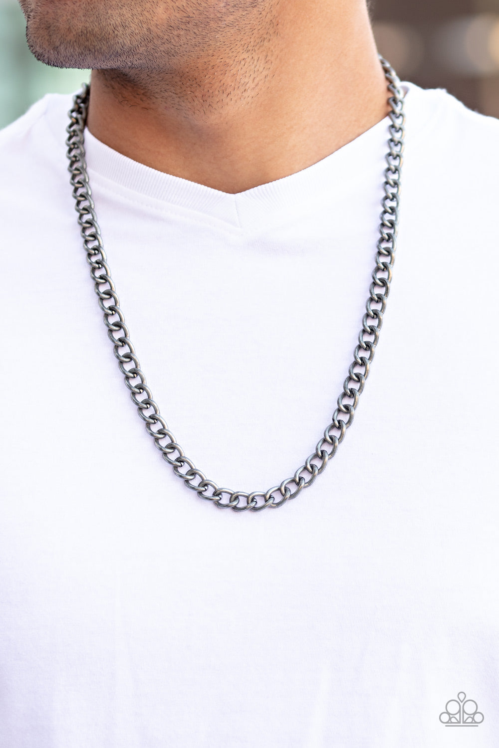 Paparazzi Accessories ✽ Full Court - Silver Necklace Mens Necklace✽Flat Rate Ship $4.50✽