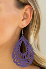 Load image into Gallery viewer, Paparazzi Accessories ✽ Zesty Zen - Purple Earrings✽Flat Rate Ship $4.50✽
