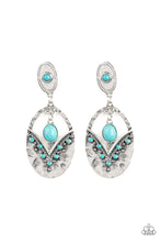 Load image into Gallery viewer, brought✽to✽you✽by✽blingflingbykatterra-tribute-blue-post earrings✽paparazzi-accessories
