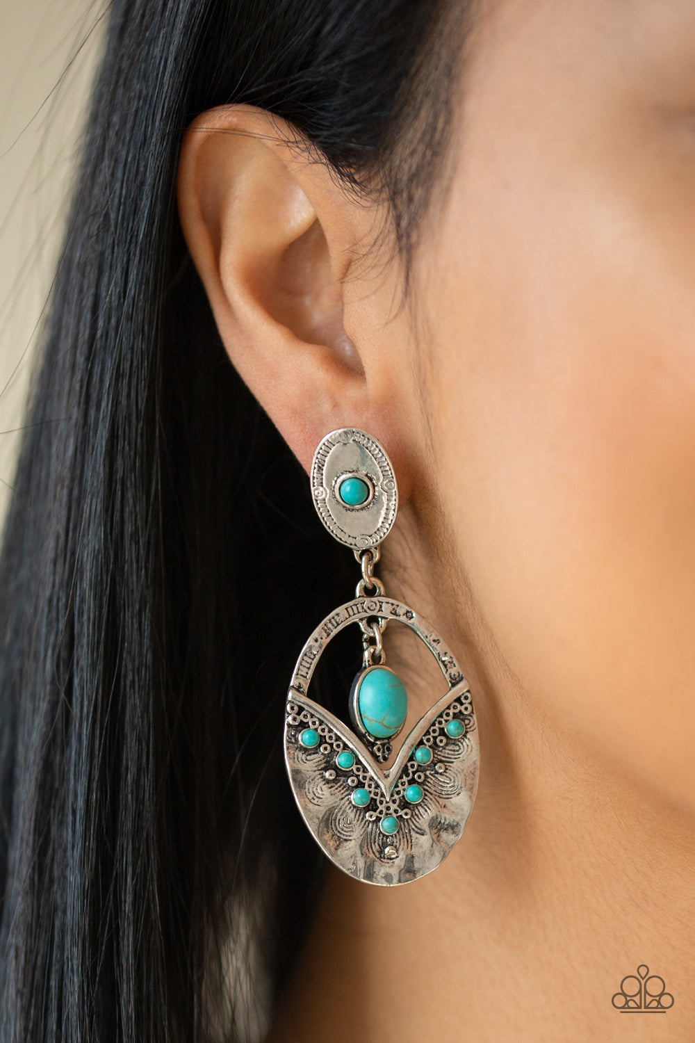 Paparazzi Accessories ✽ Terra Tribute - Blue Post Earrings✽Flat Rate Ship $4.50✽