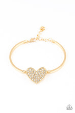 Load image into Gallery viewer, brought✽to✽you✽by✽blingflingbykat✽heart-stopping-shimmer-gold✽paparazzi-accessories
