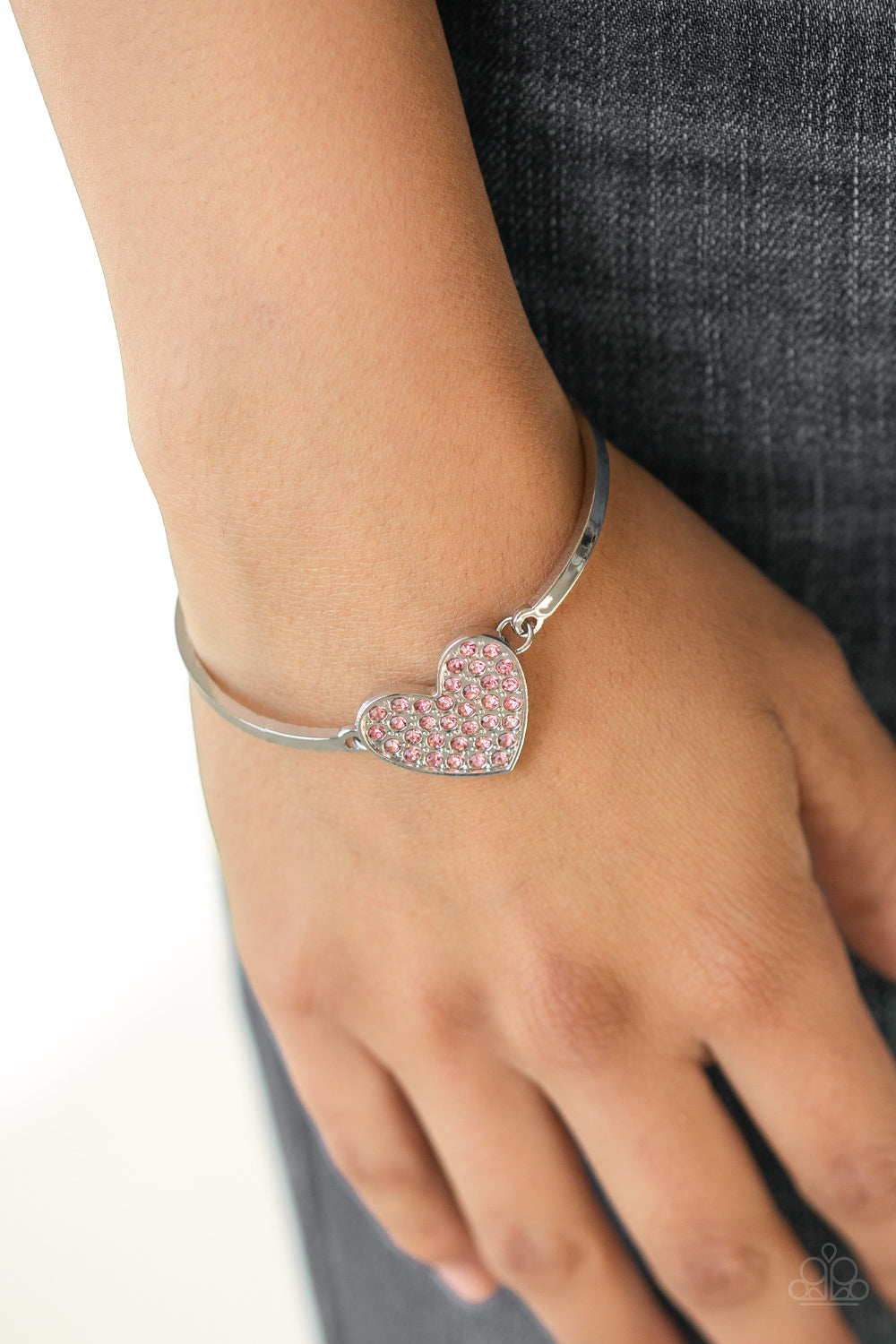 Paparazzi Accessories ✽ Heart-Stopping Shimmer - Pink Bracelet✽Flat Rate Ship $4.50✽