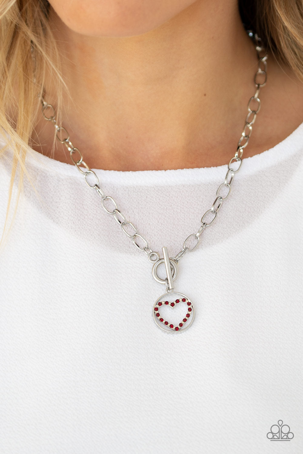 Paparazzi Accessories ✽ With My Whole Heart - Red Necklace✽Flat Rate Ship $4.50✽