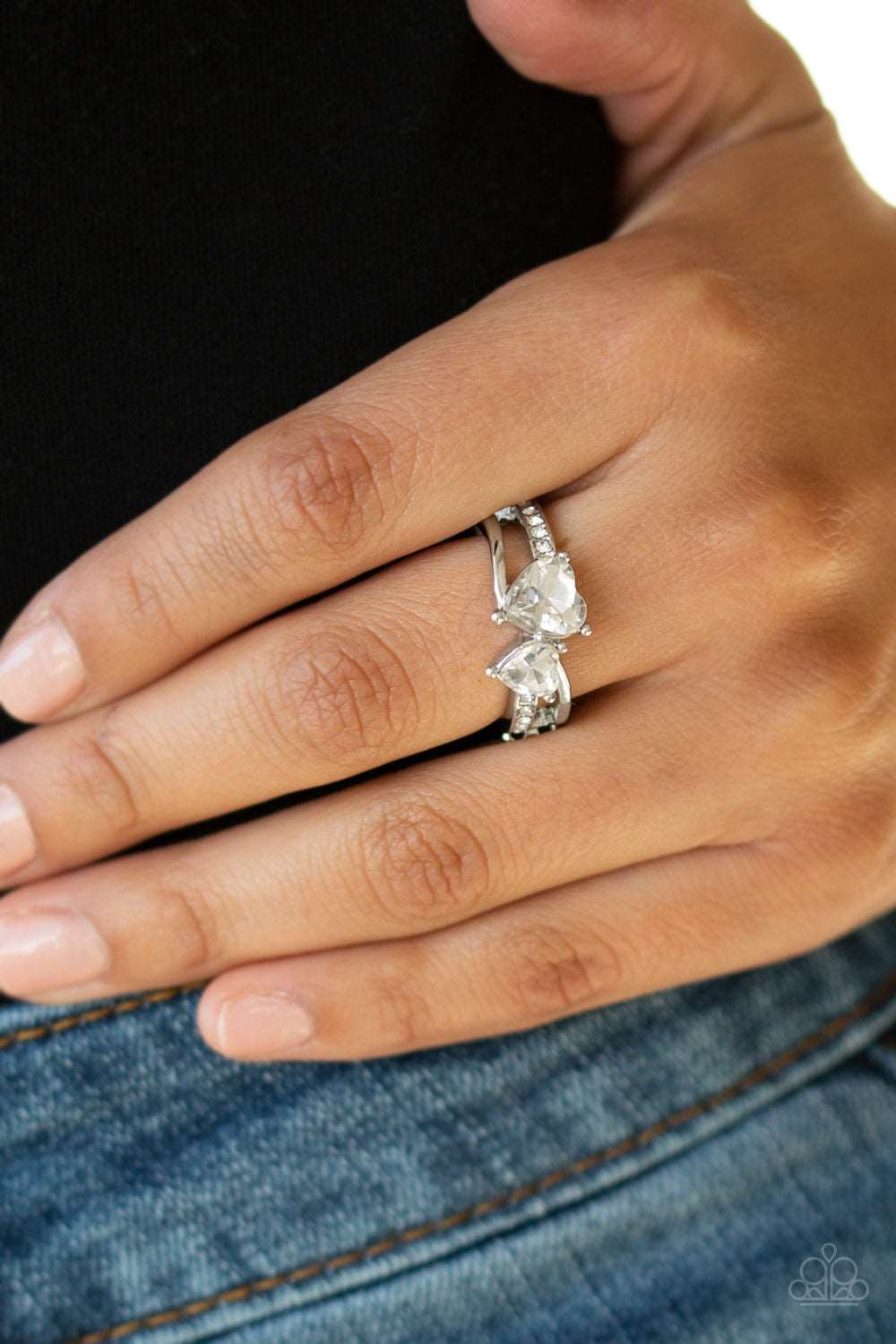 Paparazzi Accessories ✽ Always Adored - White Ring✽Flat Rate Ship $4.50✽