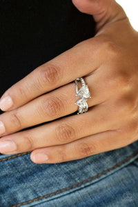Paparazzi Accessories ✽ Always Adored - White Ring✽Flat Rate Ship $4.50✽