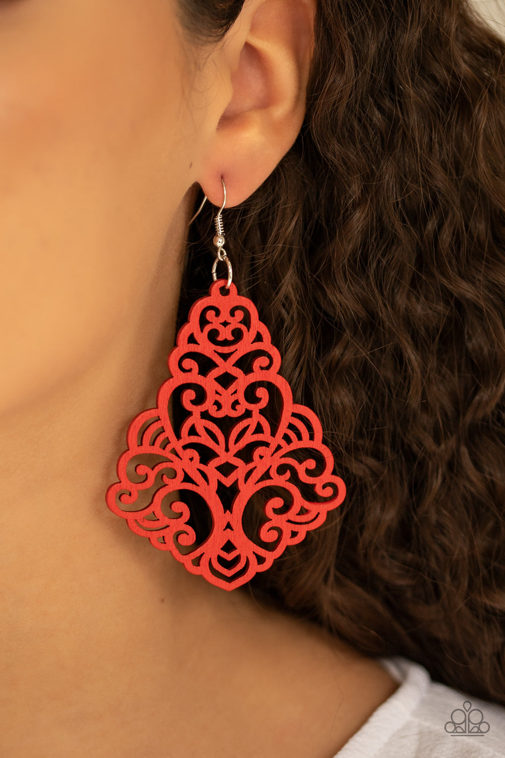 Paparazzi Accessories ✽ Powers of ZEN - Red Earrings✽Flat Rate Ship $4.50✽