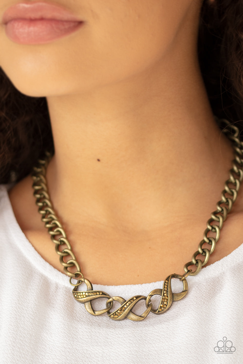 Paparazzi Accessories ✽ Infinite Impact - Brass Necklace✽Flat Rate Ship $4.50✽