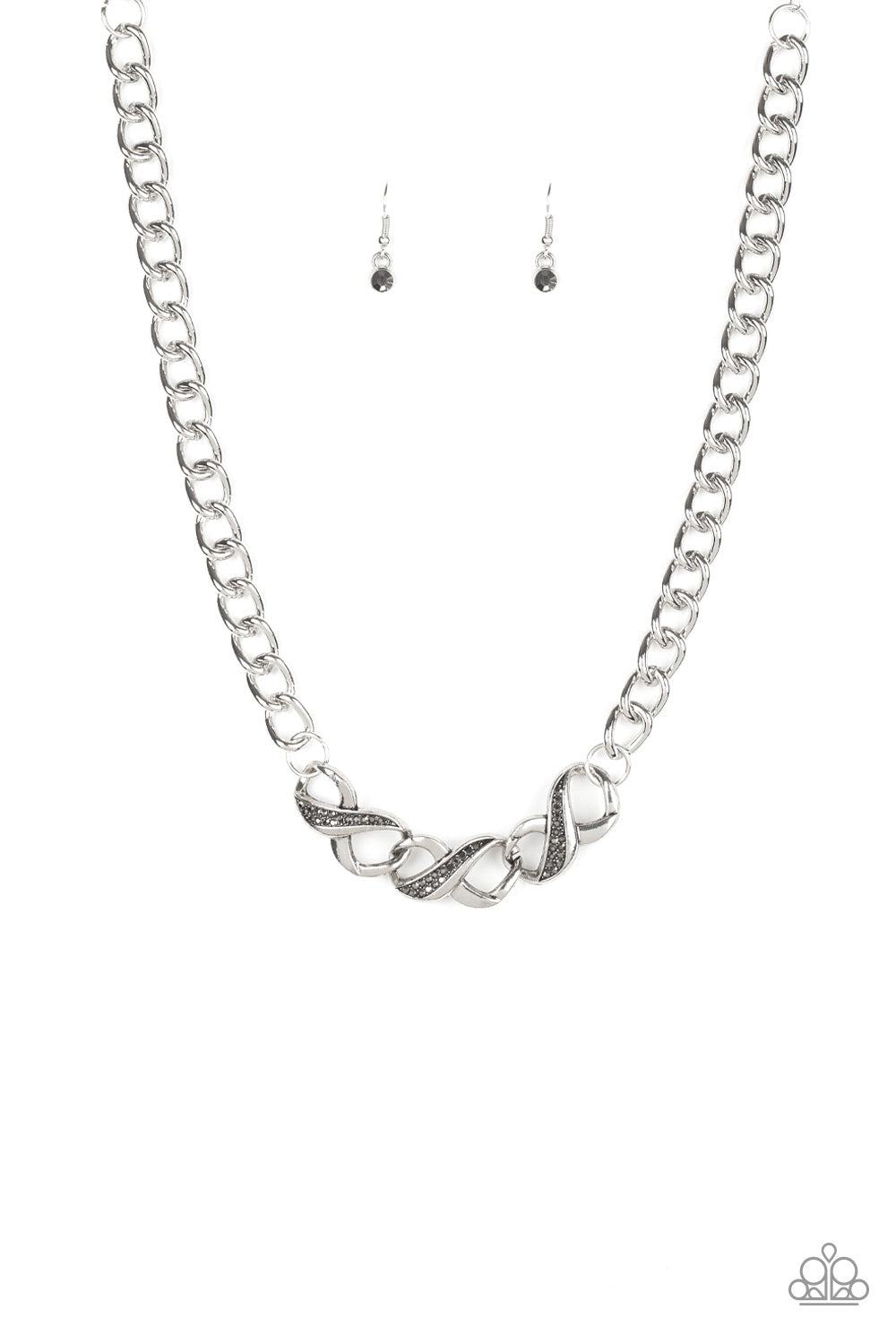 brought✽to✽you✽by✽blingflingbykat✽infinite-impact-silver-necklace✽paparazzi-accessories