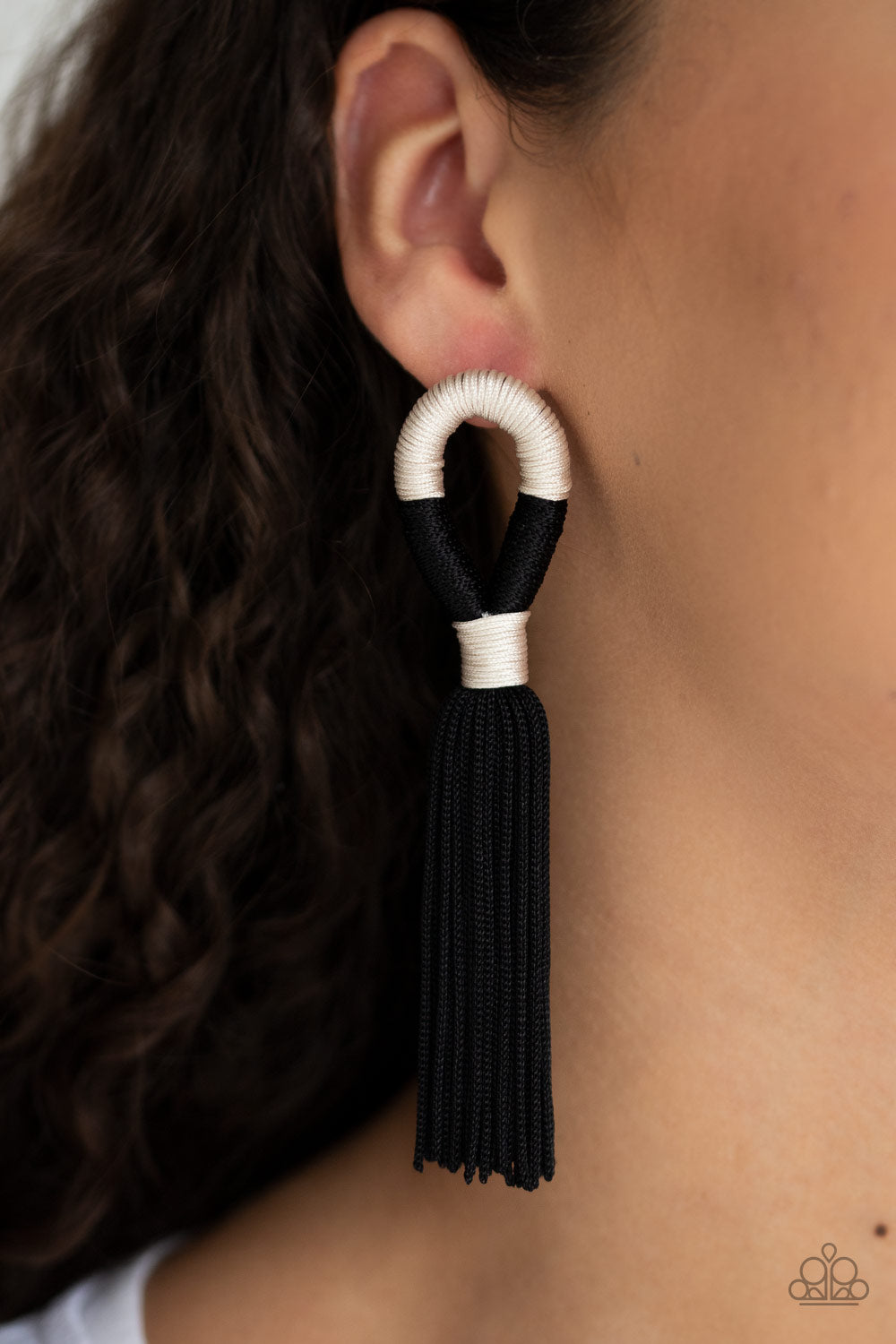 Paparazzi Accessories ✽ Moroccan Mambo - Black Post Earrings✽Flat Rate Ship $4.50✽