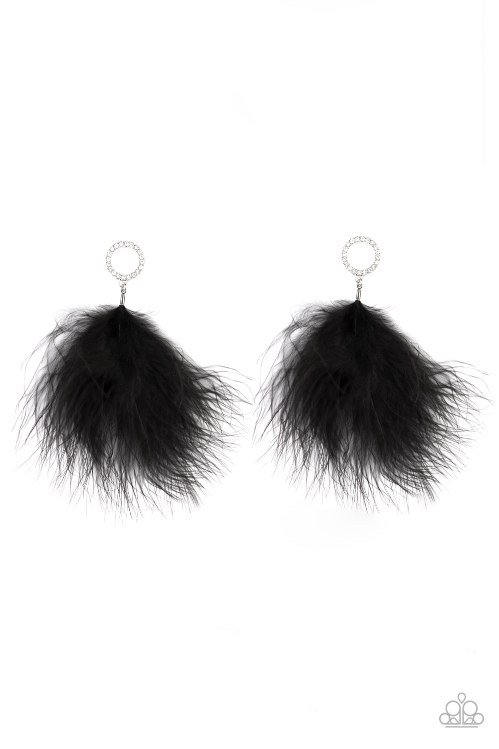 brought✽to✽you✽by✽blingflingbykatboa-down-black-post earrings✽paparazzi-accessories