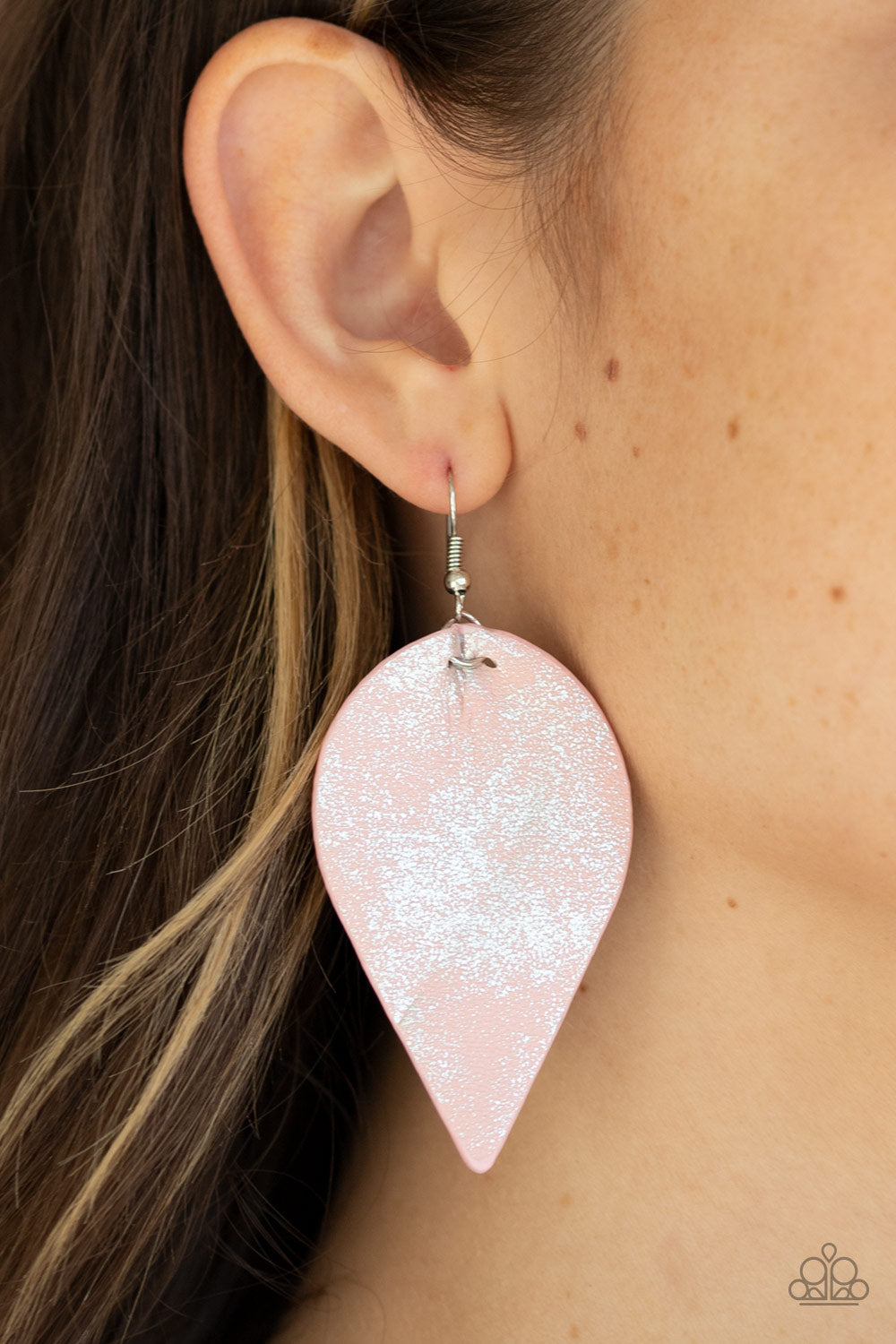 Paparazzi Accessories ✽ Enchanted Shimmer - Pink Earrings✽Flat Rate Ship $4.50✽
