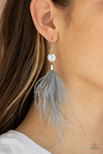 Load image into Gallery viewer, Paparazzi Accessories ✽ Feathered Flamboyance - Silver Earrings✽Flat Rate Ship $4.50✽
