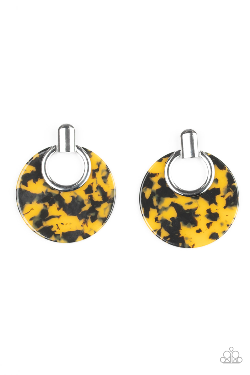 brought✽to✽you✽by✽blingflingbykat✽metro-zoo-yellow-post earrings✽paparazzi-accessories