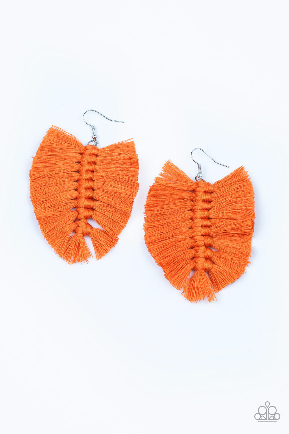 brought✽to✽you✽by✽blingflingbykat✽knotted-native-orange-earrings✽paparazzi-accessories