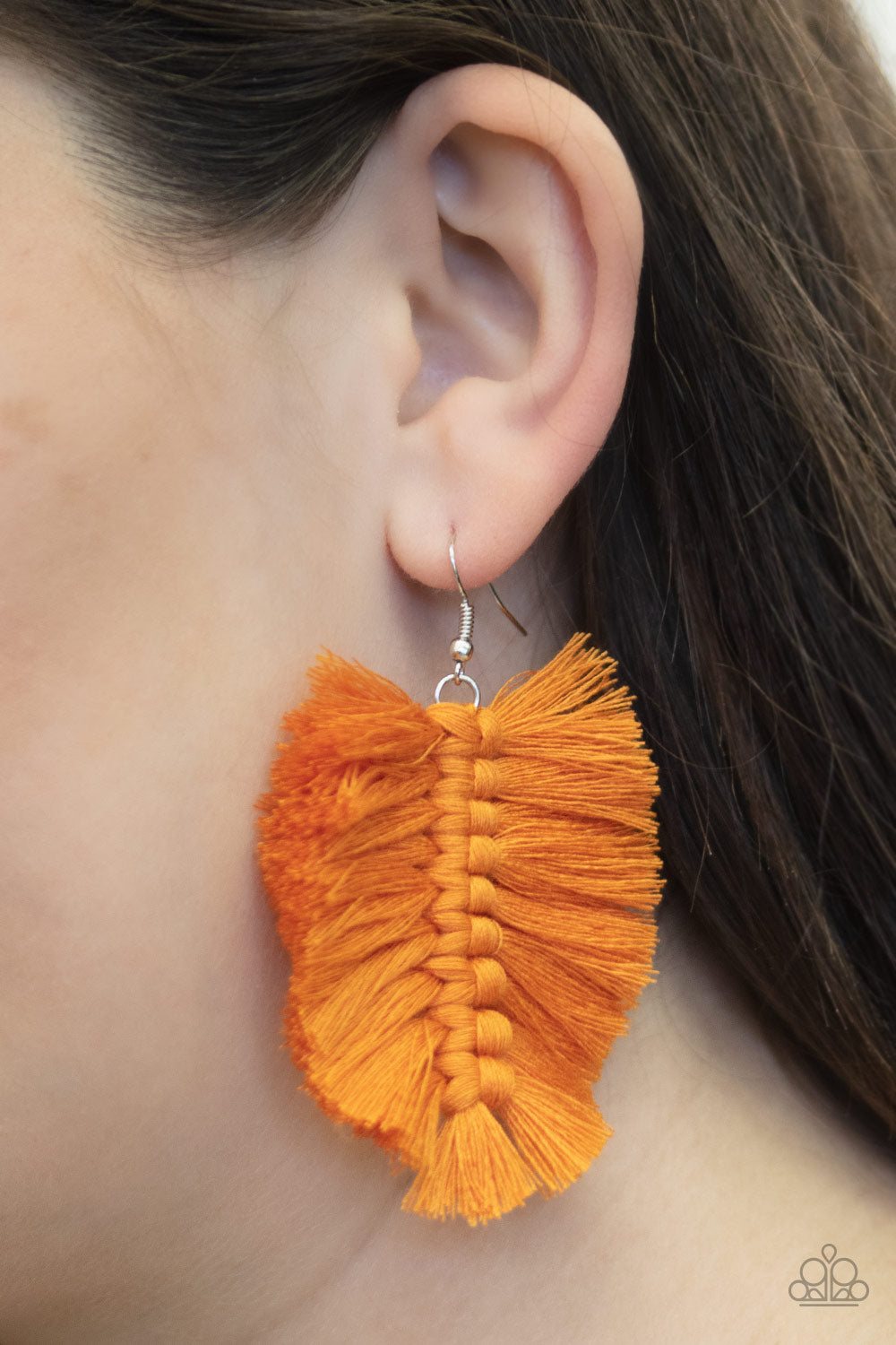 Paparazzi Accessories ✽ Knotted Native - Orange Earrings✽Flat Rate Ship $4.50✽
