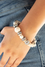Load image into Gallery viewer, Paparazzi Accessories ✽ Majestic Masonry - White Bracelet✽Flat Rate Ship $4.50✽
