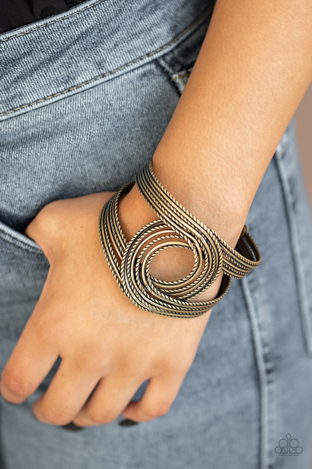 Paparazzi Accessories ✽ Rustic Coils - Brass Bracelet✽Flat Rate Ship $4.50✽