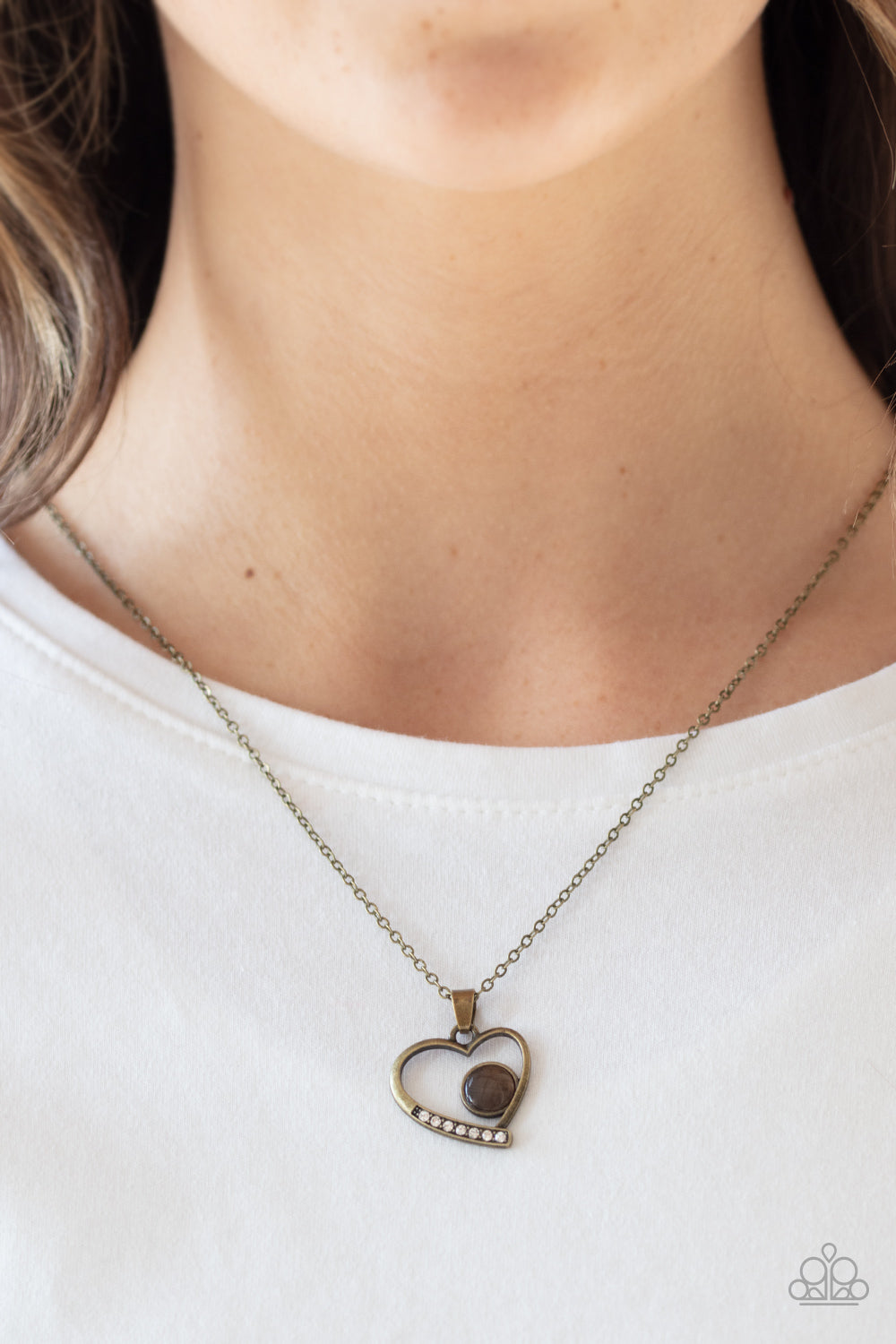 Paparazzi Accessories ✽ Heart Full of Love - Brass Necklace✽Flat Rate Ship $4.50✽